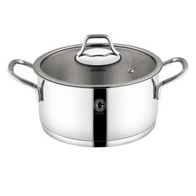 Glore 14 cm Krom Gümüş Crotone Tencere