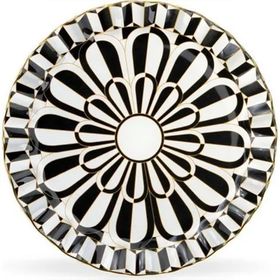 Glore 20 cm Destina Siyah Tekli Pasta Tabak