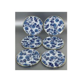 Glore 21 cm 6'lı Blue Rose Pasta Tabağı
