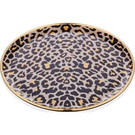 Glore 21 cm 6'lı Leopar Somon Pasta Tabağı