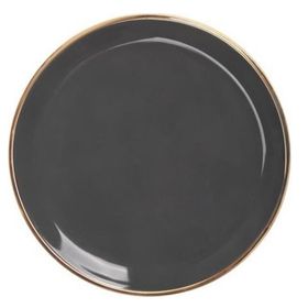 Glore 26 cm Solid Antrasit Tekli Servis Tabak