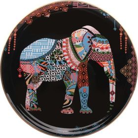 Glore 27036 31 cm Elephant Siyah Tepsi