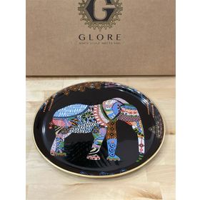 Glore 27036 31 cm Elephant Siyah Tepsi