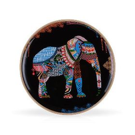 Glore 28036 26 cm 6'lı Elephant Siyah Servis Tabağı