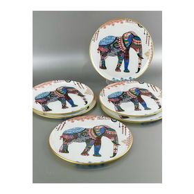 Glore 28042 26 cm 6'lı Elephant Beyaz Servis Tabağı