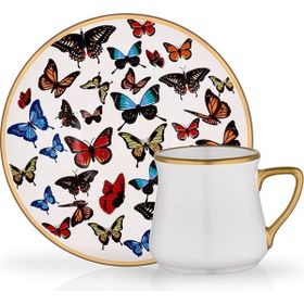 Glore 6'lı Butterfly Türk Kahvesi Seti