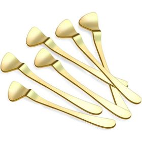 Glore Altın Yaldızlı 6 Kişilik Gold Çay Kaşık Seti