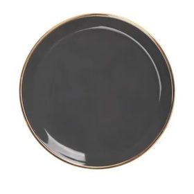 Glore Antrasit Altın 6x20 cm Pasta Tabak