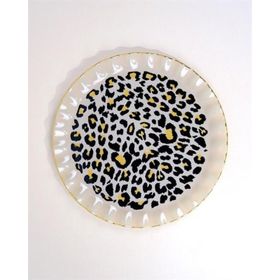 Glore Leopar 6'lı Wavy Servİs Tabağı