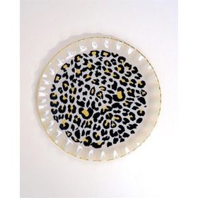 Glore Leopar 6'lı Wavy Servİs Tabağı
