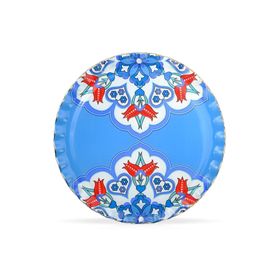 Glore Persian Altın Yaldızlı Cam Tepsi