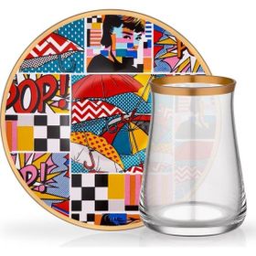 Glore Popart 6 Kişilik Çay Seti
