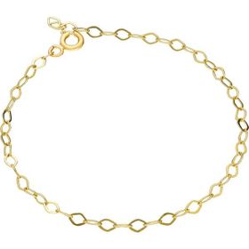 Glorria 10 cm Sarı Uzatma Zincir 925 Ayar Gümüş Kolye