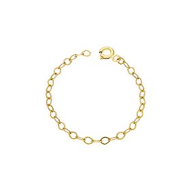 Glorria 10 cm Sarı Uzatma Zincir 925 Ayar Gümüş Kolye
