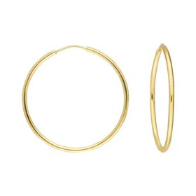 Glorria 3 cm Halka Altın Küpe