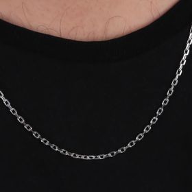 Glorria 3 mm Anchor Zincir 925 Ayar Gümüş Kolye