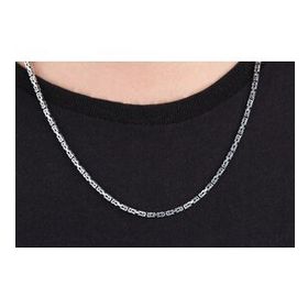 Glorria 3 mm Kral Zincir 925 Ayar Gümüş Kolye