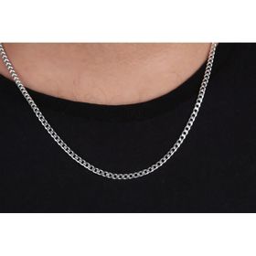 Glorria 4 mm Gurmet Zincir 925 Ayar Gümüş Kolye