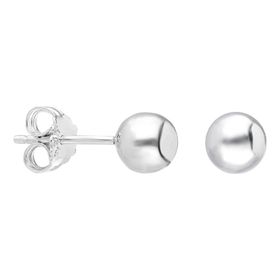 Glorria 4 mm Top Gümüş Küpe