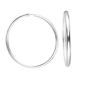 Glorria 4,5 cm Halka Gümüş Küpe