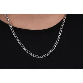 Glorria 5 mm Figaro Zincir 925 Ayar Gümüş Kolye