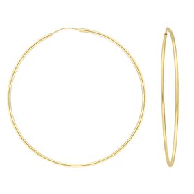 Glorria 5,5 cm Halka Altın Küpe