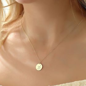 Glorria Altın Başak Burcu Kolye