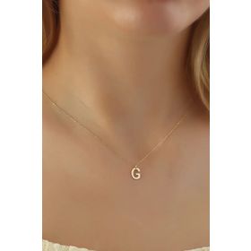 Glorria Altın G Harfi Kolye