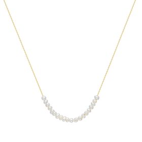 Glorria Altın İncili Sıralı Kolye