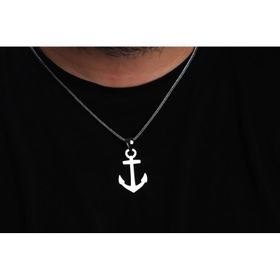 Glorria Çapa 925 Ayar Erkek Gümüş Kolye