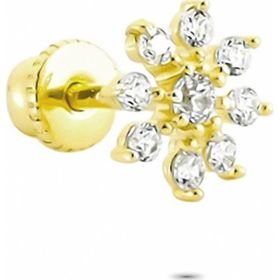Glorria Çiçek Helix 14 Ayar Altın Piercing