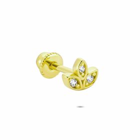 Glorria Çiçek Helix 14 Ayar Altın Piercing