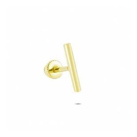 Glorria Çizgi Helix 14 Ayar Altın Piercing