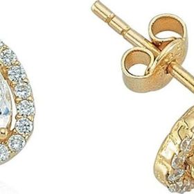 Glorria CM0186 Altın Damla Taşlı Küpe