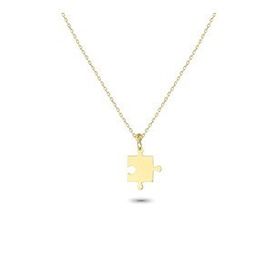 Glorria CM0203 Altın Puzzle Kolye