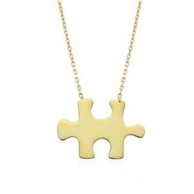 Glorria CM0203 Altın Puzzle Kolye