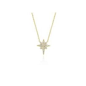 Glorria CM0396 Altın Kutup Yıldızı Kolye