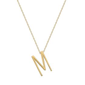 Glorria CM0472-M Altın 3 Boyutlu Harf Kolye