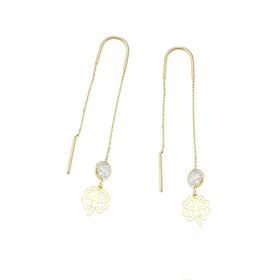 Glorria CM0515 Altın Yonca Küpe