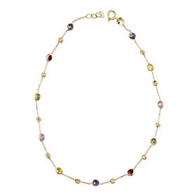 Glorria CM0608 Altın Renkli Taşlı Halhal