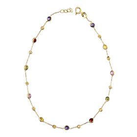 Glorria CM0608 Altın Renkli Taşlı Halhal