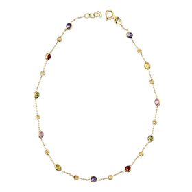 Glorria CM0608 Altın Renkli Taşlı Halhal