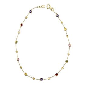 Glorria CM0608 Altın Renkli Taşlı Halhal