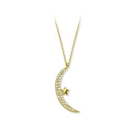 Glorria CN0396 Altın Ay Yıldız Kolye
