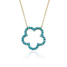 Glorria CN0445 Altın Çiçek Kolye