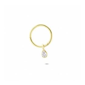 Glorria Damla Halka 14 Ayar Altın Piercing