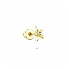 Glorria Deniz Yıldızı Helix 14 Ayar Altın Piercing