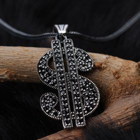 Glorria Dolar 925 Ayar Erkek Gümüş Kolye