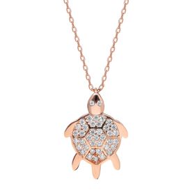 Glorria DT0249 Gümüş Kaplumbağa Kolye