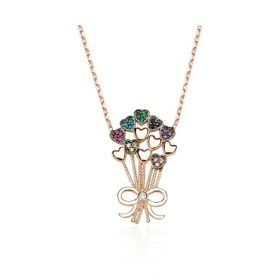 Glorria DT0421 Gümüş Fiyonk Kolye